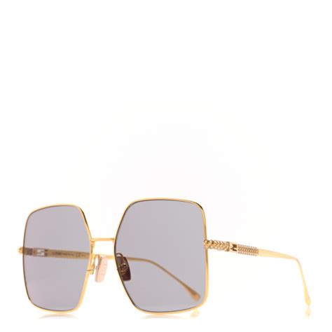 fendi 0439|FENDI Metal Crystal Square Sunglasses FF 0439/S Gold.